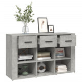 NNEVL Sideboard Concrete Grey 100x30x59.5 cm Engineered Wood
