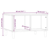 NNEVL Coffee Table Concrete Grey 60x50x36.5 cm Engineered Wood