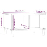 NNEVL Coffee Table Grey Sonoma 60x50x36.5 cm Engineered Wood
