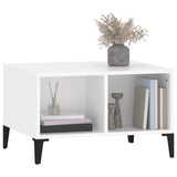 NNEVL Coffee Table White 60x50x36.5 cm Engineered Wood