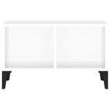 NNEVL Coffee Table High Gloss White 60x50x36.5 cm Engineered Wood