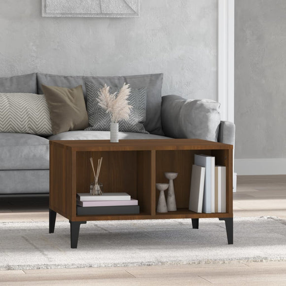 NNEVL Coffee Table Brown Oak 60x50x36.5 cm Engineered Wood