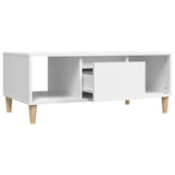 NNEVL Coffee Table White 90x50x36.5 cm Engineered Wood