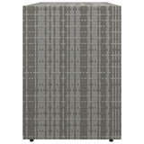 NNEVL Garden Storage Cabinet Grey 100x55.5x80 cm Poly Rattan
