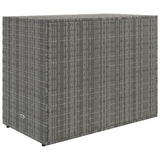NNEVL Garden Storage Cabinet Grey 100x55.5x80 cm Poly Rattan