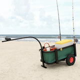 NNEVL Fishing Trolley with Bag Black Steel