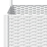 NNEVL Garden Planter with Trellis White 120x40x136 cm PP
