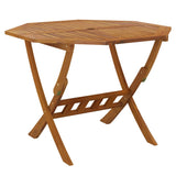 NNEVL Folding Garden Table 90x75 cm Solid Wood Acacia