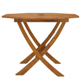 NNEVL Folding Garden Table 90x75 cm Solid Wood Acacia