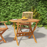 NNEVL Folding Garden Table 90x75 cm Solid Wood Acacia