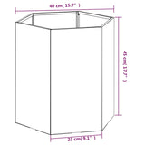 NNEVL Planter Rusty 40x40x45 cm Corten Steel