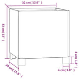 NNEVL Planters with Legs 2 pcs Rusty 32x30x33 cm Corten Steel