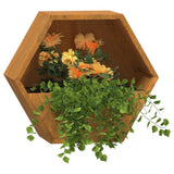 NNEVL Wall Planters 2 pcs Rusty Corten Steel 30x10x25 cm