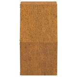 NNEVL Wall Planters 2 pcs Rusty Corten Steel 30x10x25 cm