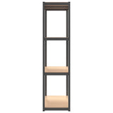NNEVL 4-Layer Shelves 3 pcs Anthracite Steel&Engineered Wood