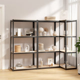 NNEVL 4-Layer Shelves 3 pcs Anthracite Steel&Engineered Wood