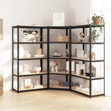 NNEVL 5-Layer Shelves 3 pcs Anthracite Steel&Engineered Wood