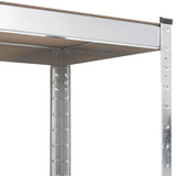 NNEVL 5-Layer Shelves 5 pcs Silver Steel and Engineered Wood