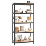 NNEVL 5-Layer Shelves 5 pcs Anthracite Steel&Engineered Wood