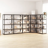 NNEVL 5-Layer Shelves 5 pcs Anthracite Steel&Engineered Wood