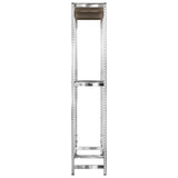 NNEVL 2-Layer Tire Racks 3 pcs Silver 110x40x180 cm Steel
