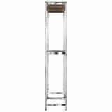 NNEVL 2-Layer Tire Racks 4 pcs Silver 110x40x180 cm Steel