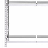 NNEVL 2-Layer Tire Racks 4 pcs Silver 110x40x180 cm Steel