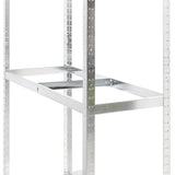 NNEVL 2-Layer Tire Racks 4 pcs Silver 110x40x180 cm Steel