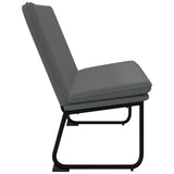 NNEVL Bench Dark Grey 100x75x76 cm Fabric