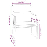 NNEVL Lounge Chair Cream 55x64x80 cm Fabric