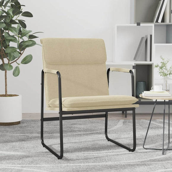 NNEVL Lounge Chair Cream 55x64x80 cm Fabric