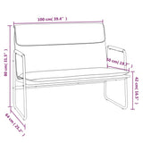NNEVL Bench Cream 100x64x80 cm Faux Leather