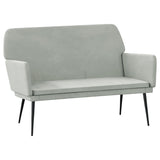 NNEVL Bench Light Grey 108x79x79 cm Velvet
