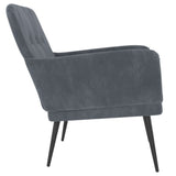 NNEVL Armchair Dark Grey 62x79x79 cm Velvet