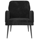 NNEVL Armchair Black 62x79x79 cm Velvet