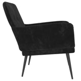 NNEVL Armchair Black 62x79x79 cm Velvet