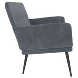 NNEVL Bench Dark Grey 108x79x79 cm Velvet