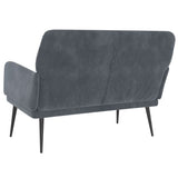 NNEVL Bench Dark Grey 108x79x79 cm Velvet