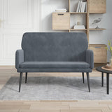 NNEVL Bench Dark Grey 108x79x79 cm Velvet