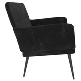 NNEVL Bench Black 108x79x79 cm Velvet