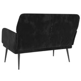 NNEVL Bench Black 108x79x79 cm Velvet