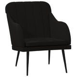 NNEVL Armchair Black 63x76x80 cm Velvet