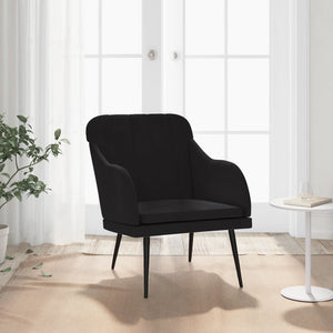 NNEVL Armchair Black 63x76x80 cm Velvet