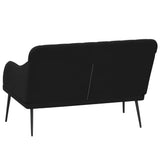 NNEVL Bench Black 110x76x80 cm Velvet