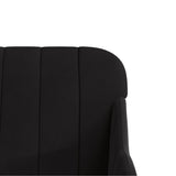 NNEVL Bench Black 110x76x80 cm Velvet