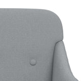 NNEVL Bench Light Grey 110x76x80 cm Fabric