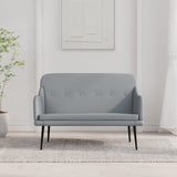 NNEVL Bench Light Grey 110x76x80 cm Fabric