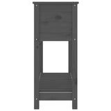 NNEVL Planter with Shelf Grey 111.5x34.5x81 cm Solid Wood Pine