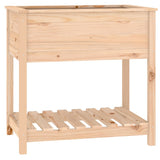NNEVL Planter with Shelf 82.5x54x81 cm Solid Wood Pine