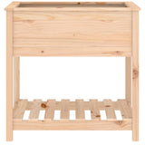 NNEVL Planter with Shelf 82.5x54x81 cm Solid Wood Pine
